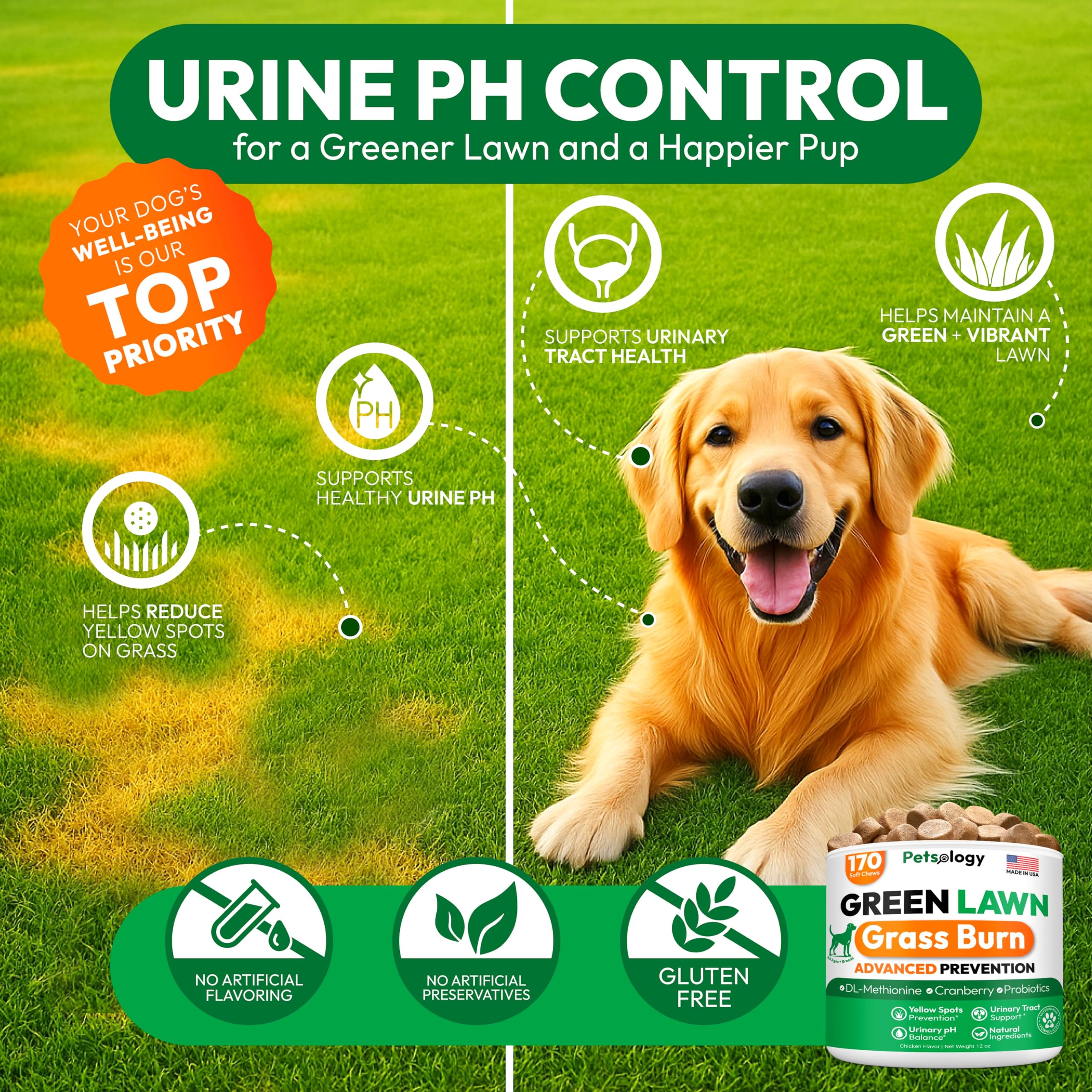Petsology DL-Methionine Cranberry ingredients close-up for safe neutralization.