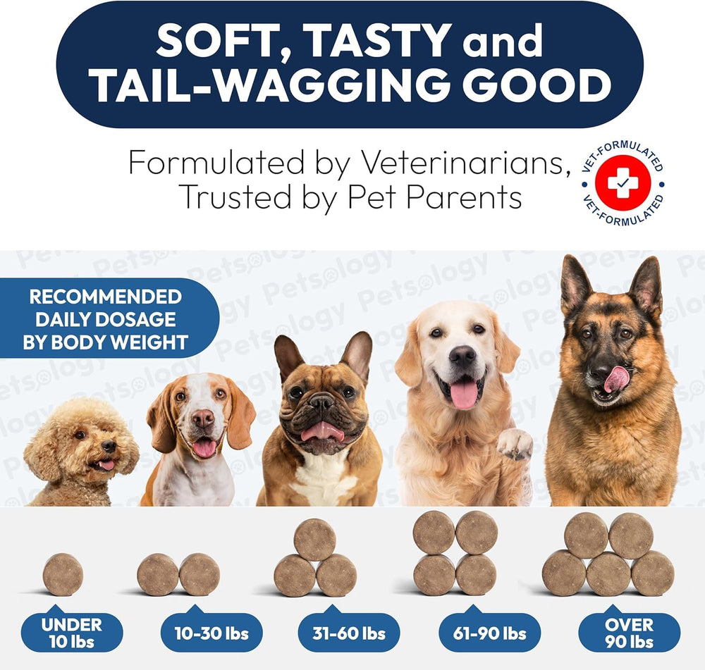 Petsology Probiotics bottle with USA-made facility stamp hints at quality manufacturing