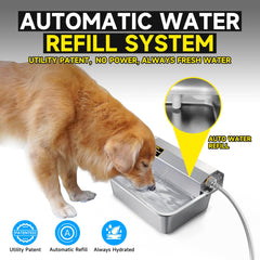 Petsolon 2-gallon capacity wide-mouth design supports multiple pets.