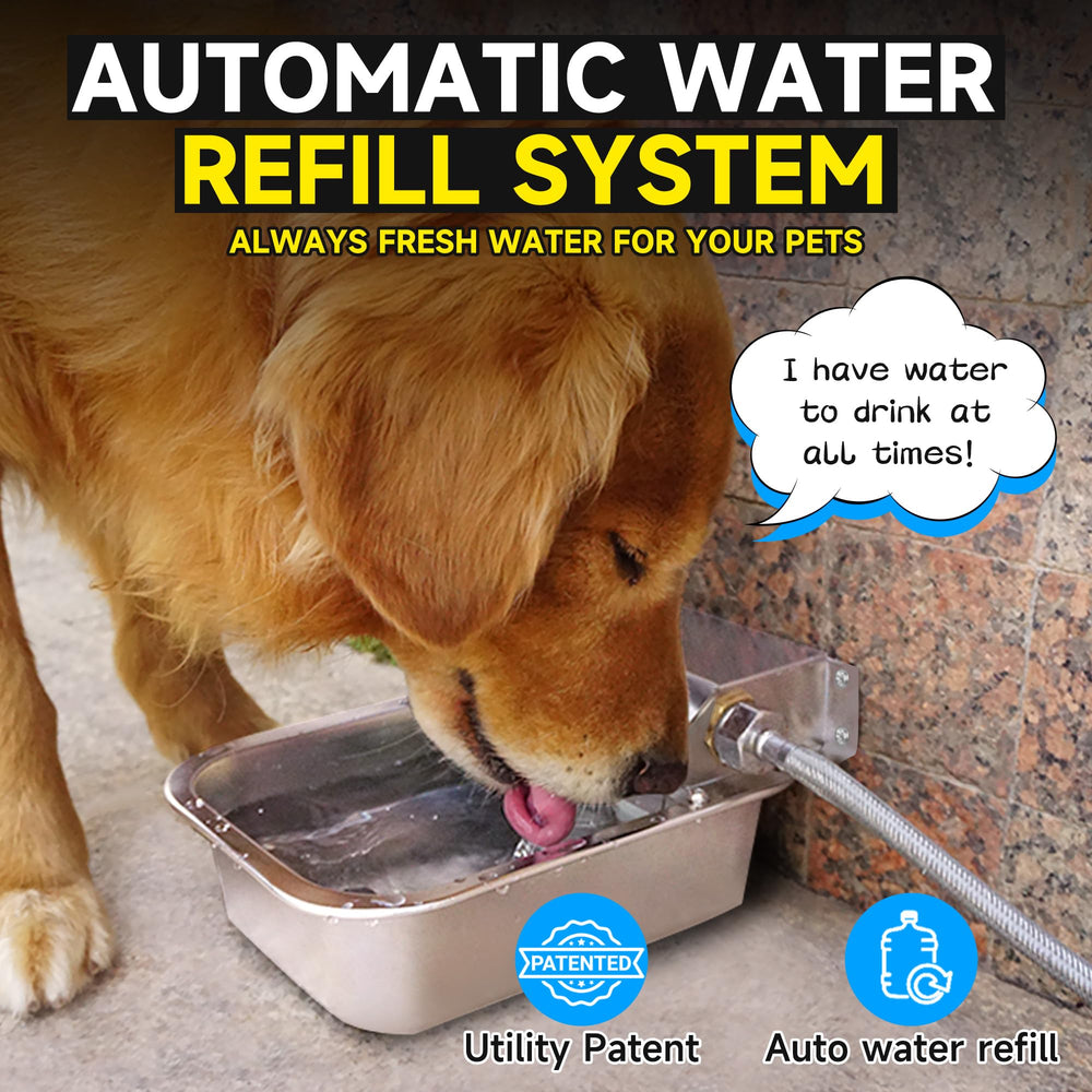 Petsolon automatic water dispenser side view highlighting compact footprint