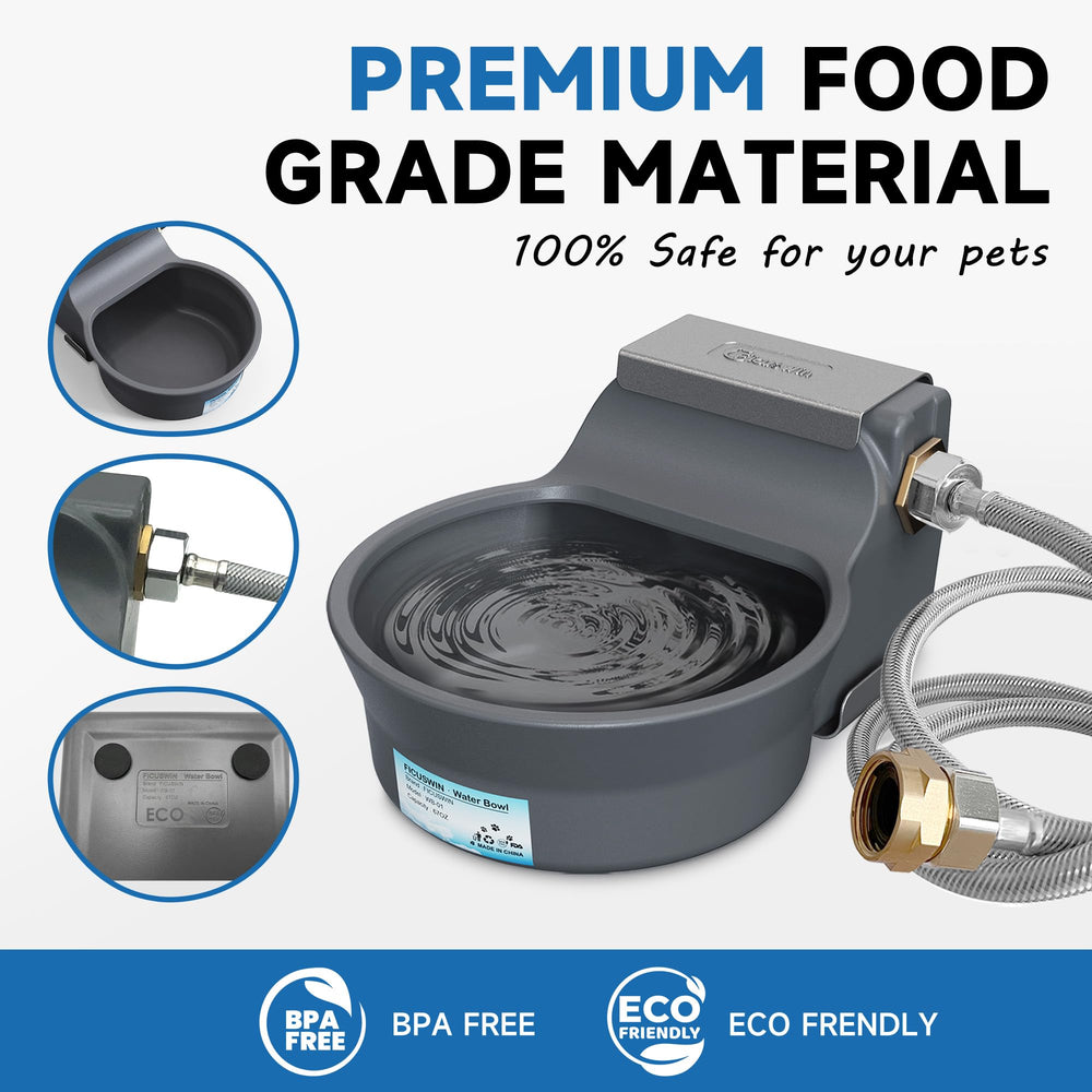 PETSOLON buoyant refill mechanism maintaining fresh water as pets drink