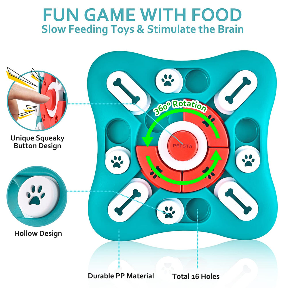 PETSTA enrichment toy close-up highlights durable non-toxic construction.