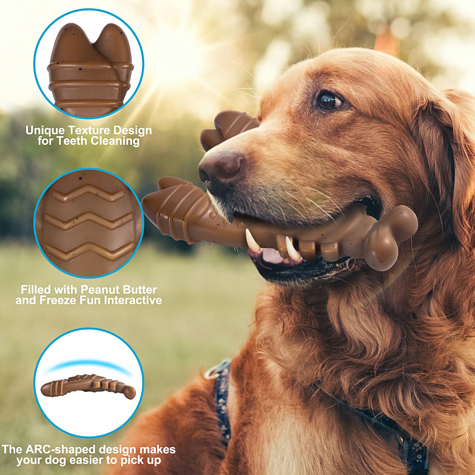 PETSTA nylon dog toy texture emphasizes safe chewing and durable bite resistance.