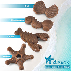 PETSTA Tough Dog Toy lobster design endures heavy gnawing for large and small breeds.