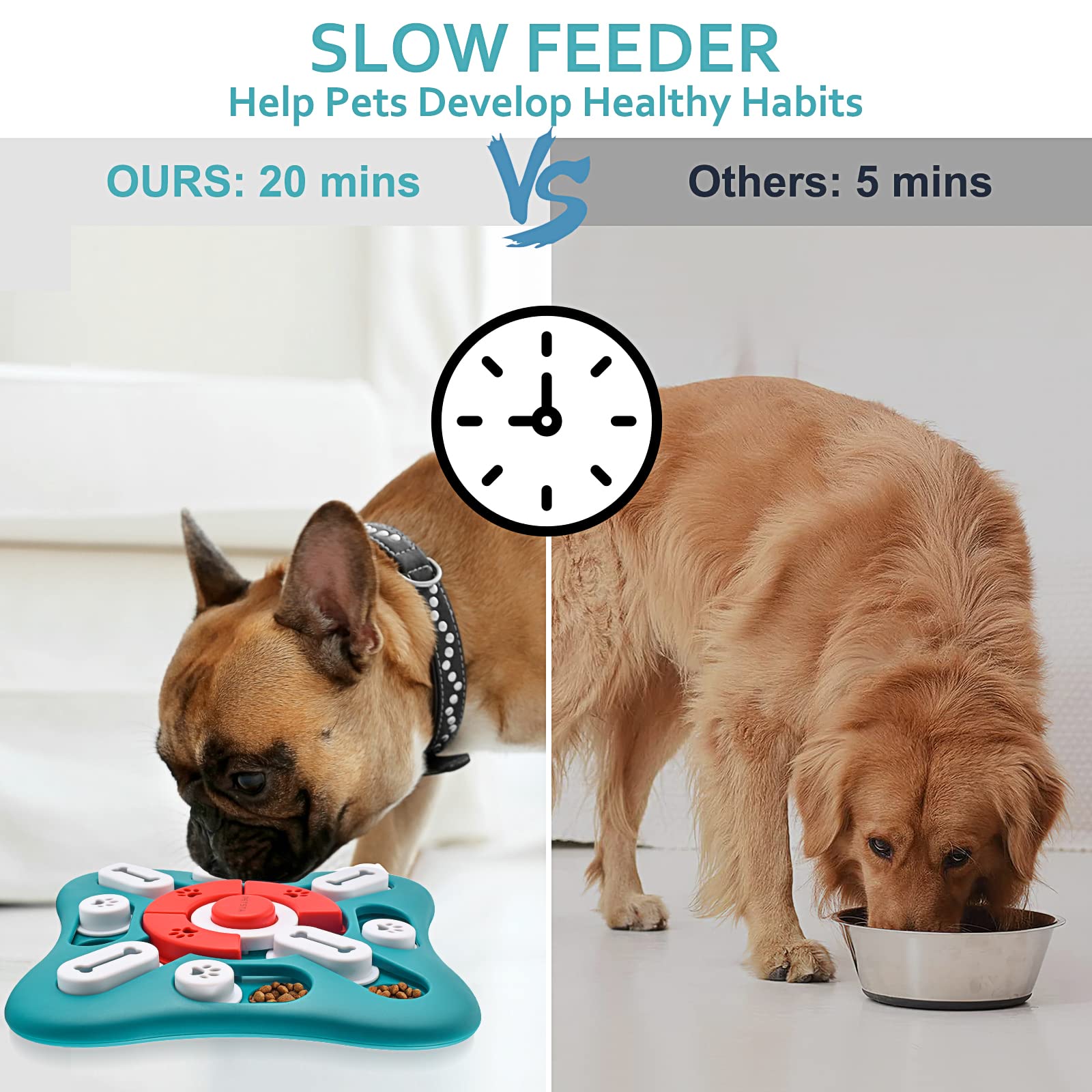 PETSTA treat dispenser maze image showing rewards to encourage sniffing and paw skills.