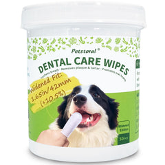 Petstoral dental care wipes 50-count container for simple at-home oral hygiene