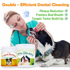 Petstoral dental wipes for quick in-mouth cleaning and fresher breath.