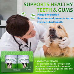 Petstoral dog dental care daily-dose spoon shows simple usage.