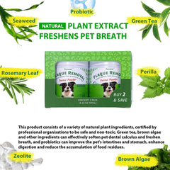 Petstoral teeth cleaning powder closeup highlighting fine texture.