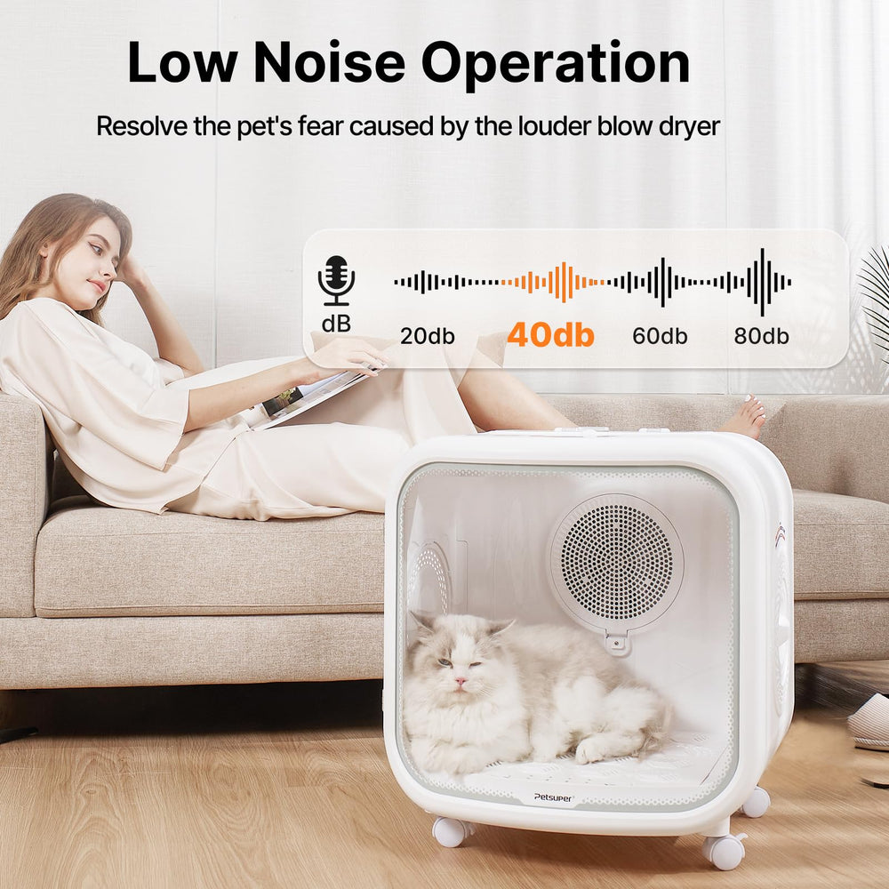 Petsuper 75L four drying modes panel offers Standard, Express, Winter, Summer.