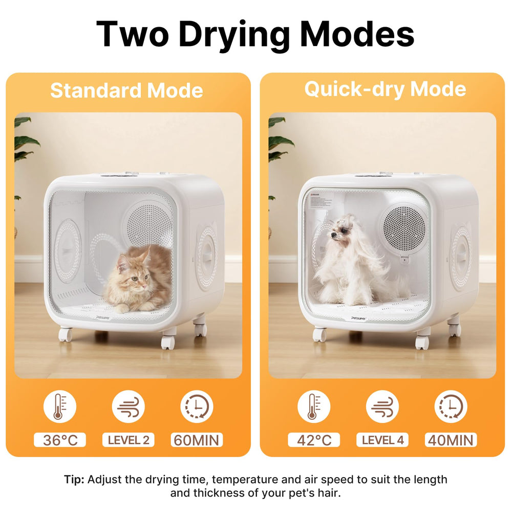 Petsuper 75L removable filtration simplifies cleaning and maintenance.