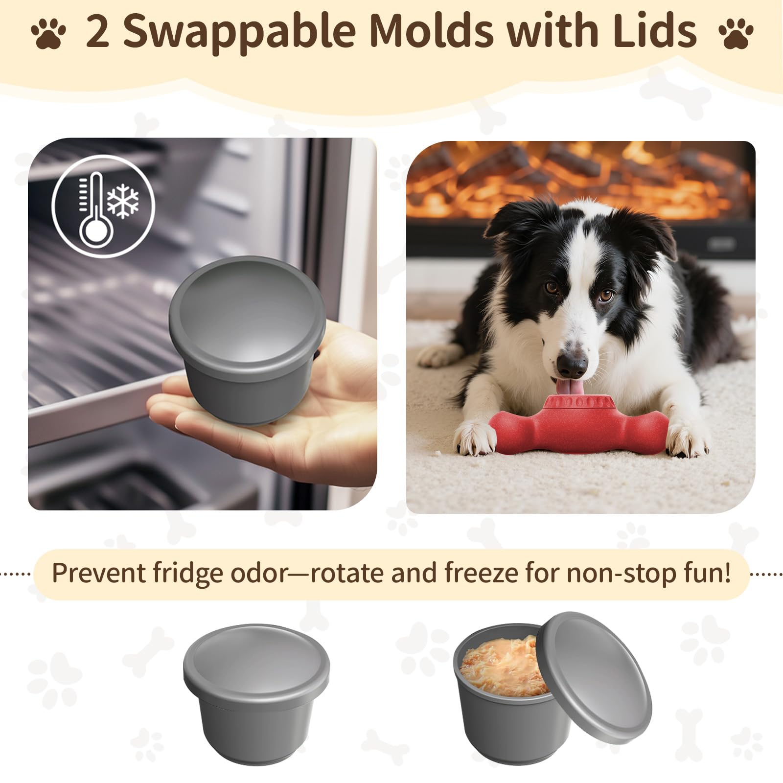 PETSWEET 3-in-1 enrichment toy easy-clean surface and storage