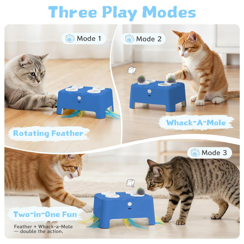 PETSWEET rechargeable battery blue image noting up to 2 hours of play