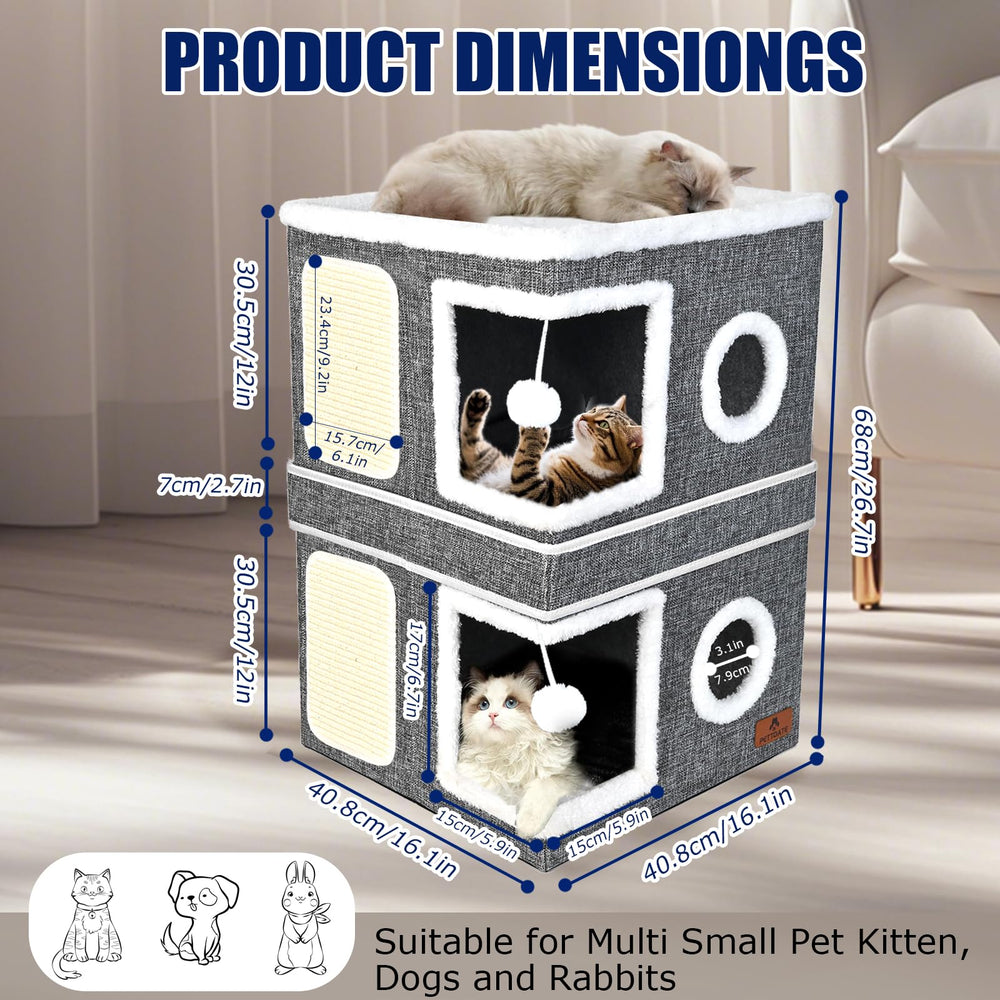 pettdate cat house scratch pad close-up highlights durable sisal for claw health and furniture protection