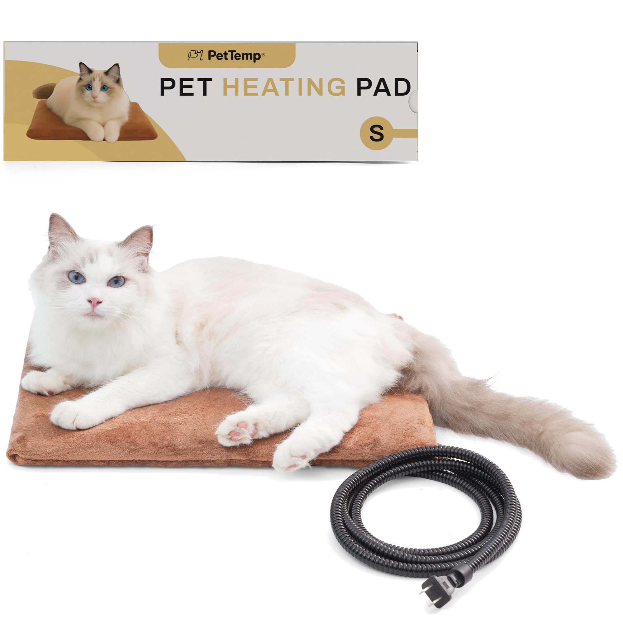 PetTemp heated pet pad front view highlights steady warmth for cozy naps