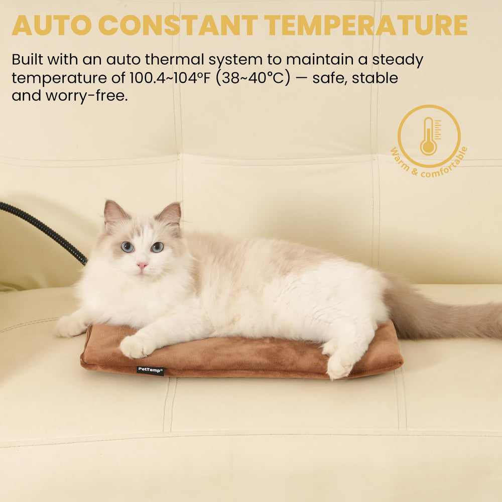 PetTemp heated pet pad in crate demonstrates safe, contained warmth for pets