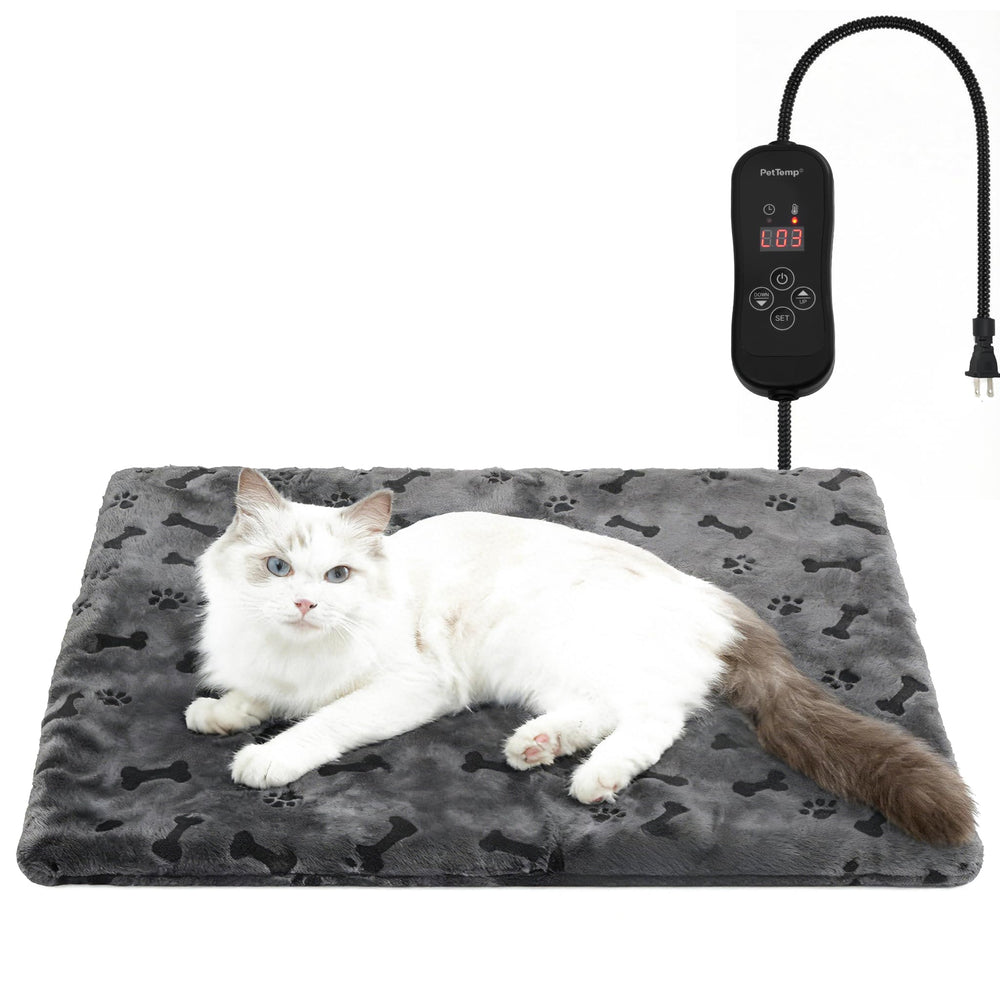 PetTemp heating pad in a cozy living room showing pet warmth and comfort
