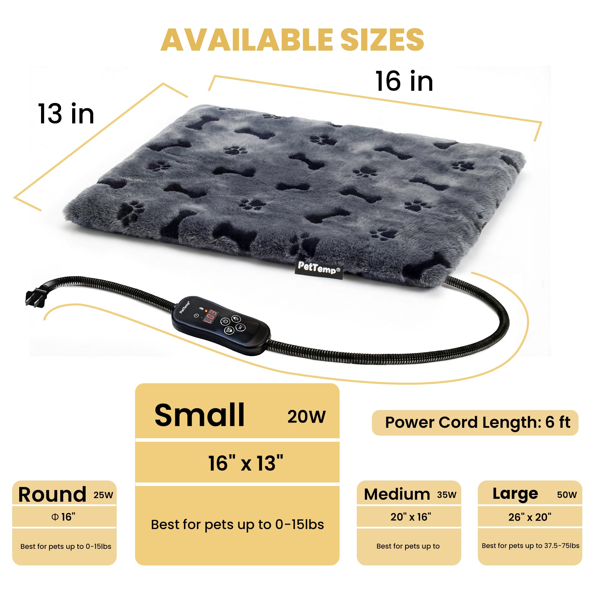 PetTemp quick-warmth feature highlights fast heat-up for instant comfort
