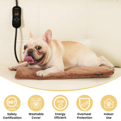 PetTemp heating pad timer settings display for flexible use