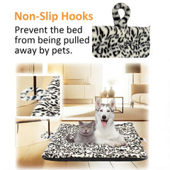 PetTemp non-slip hook attachment keeps the pad in place on floors and crates.