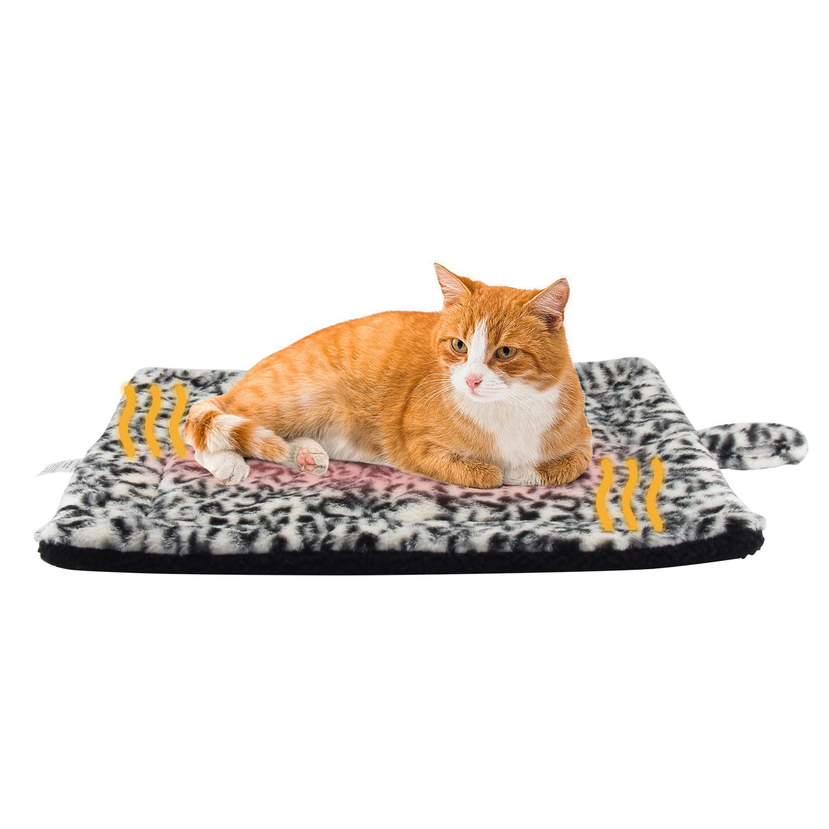 PetTemp self-warming cat bed pad 22x18 demonstrates hands-free warmth for cozy indoor naps.
