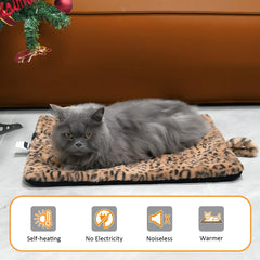PetTemp self-warming bed pad in crate provides a secure, warm resting spot