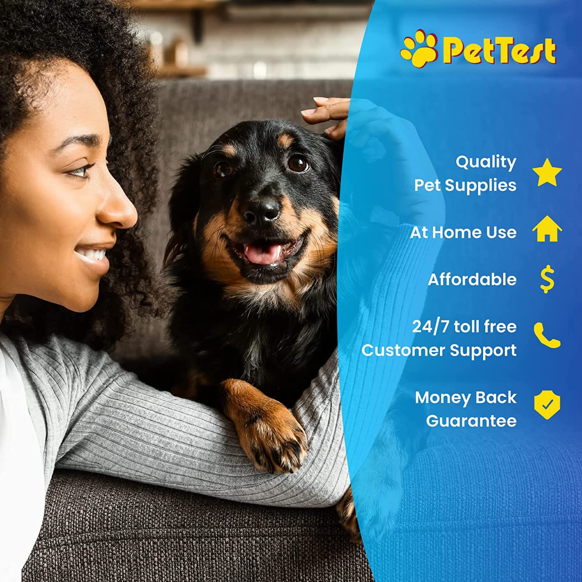 Advocate PetTest U-40 guide and packaging for pet caregivers