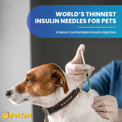 Advocate PetTest U-40 30G needle close-up for comfort