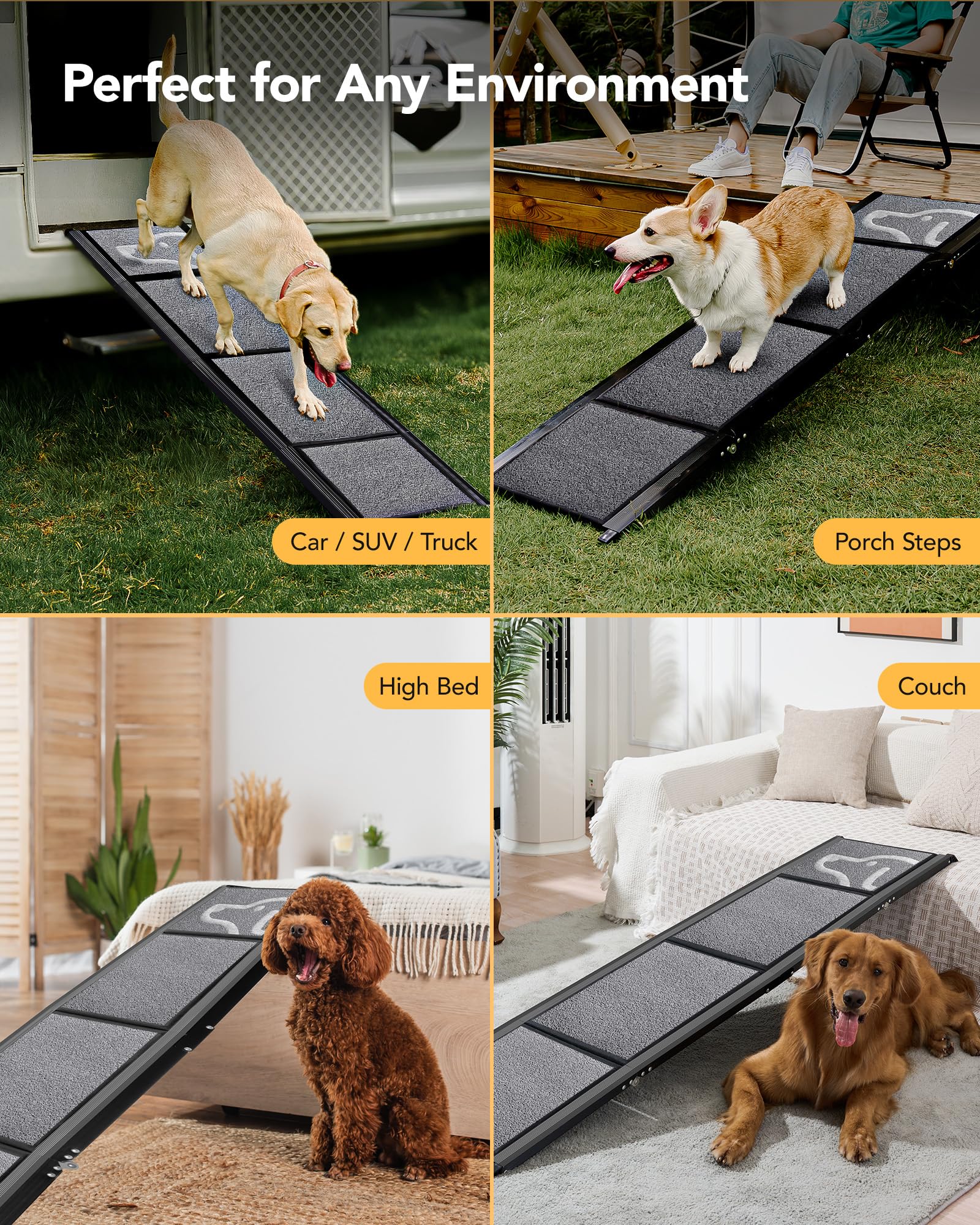 PetThem dog ramp ideal for large dogs' entry and exit