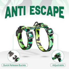 PetThem stainless steel D-rings secure leash attachment for safe walks.