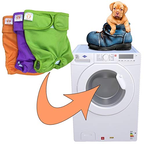 Petting Is Caring washable diaper material shown with durable fabric and eco-friendly design.