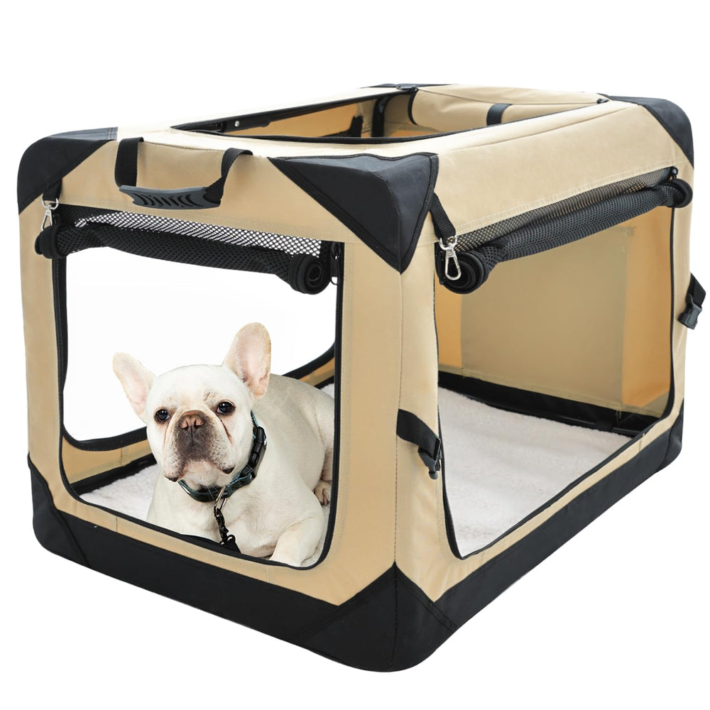Pettycare 26-inch collapsible dog crate frame for portable stability on trips