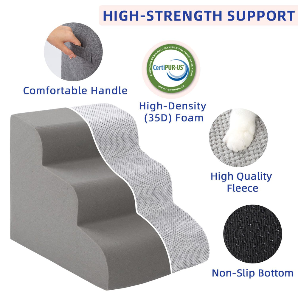 Pettycare dog stairs detachable sections illustrate height configurations