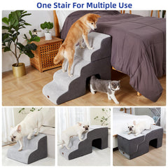 Pettycare dog stairs tunnel feature for play while climbing