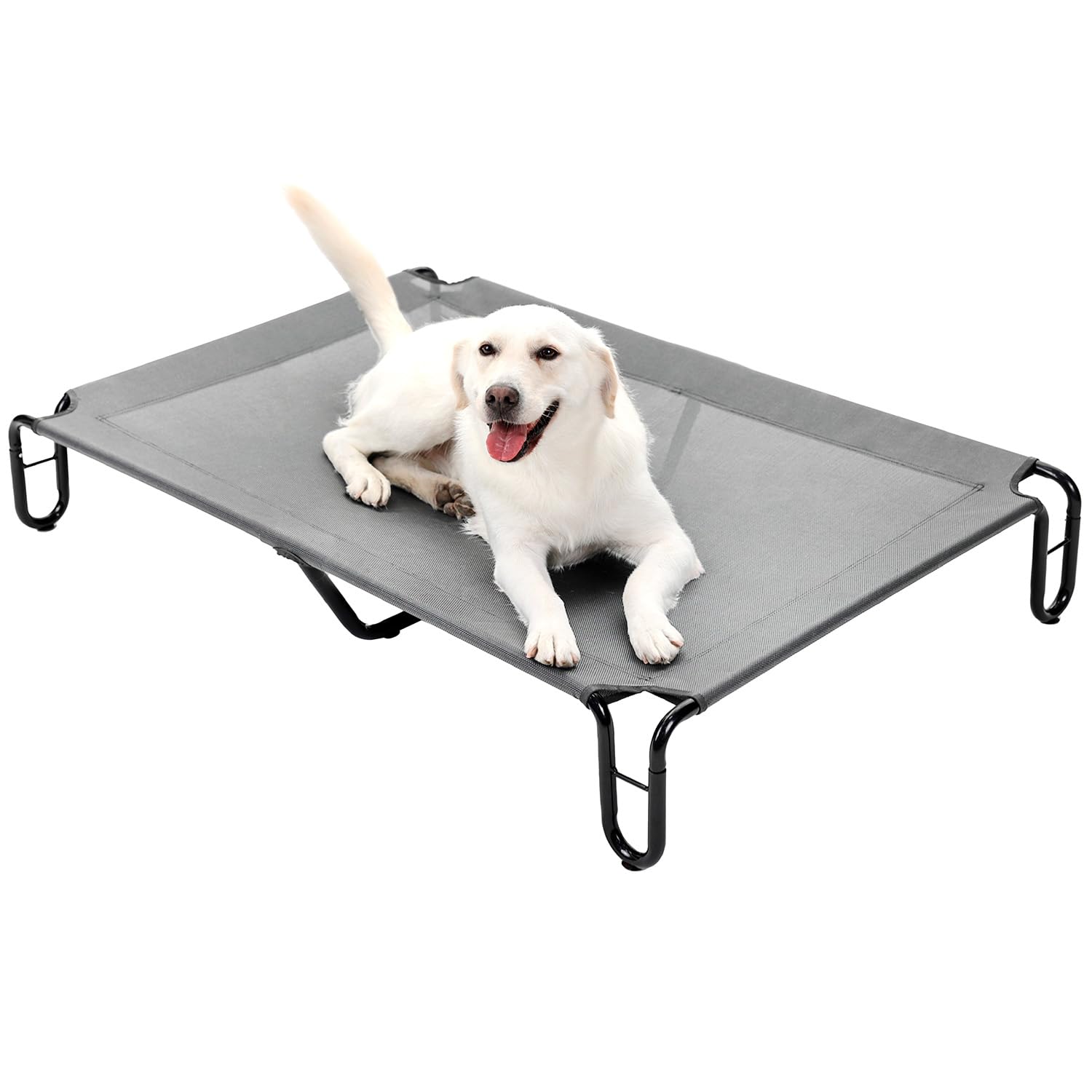 Pettycare elevated dog bed dimensions show a roomy cot for large dogs.
