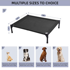 Pettycare elevated dog bed mesh closeup highlights Teslin mesh breathability and anti scratch