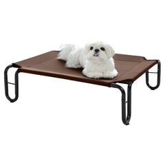 Pettycare elevated outdoor dog bed shows breathable cooling for small dogs