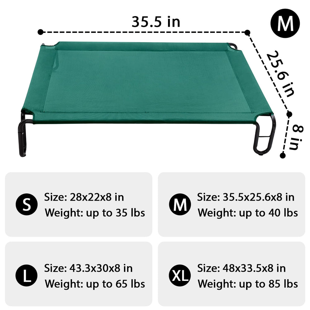 Pettycare elevated dog bed removable cover demonstrates machine-washable ease for quick cleaning