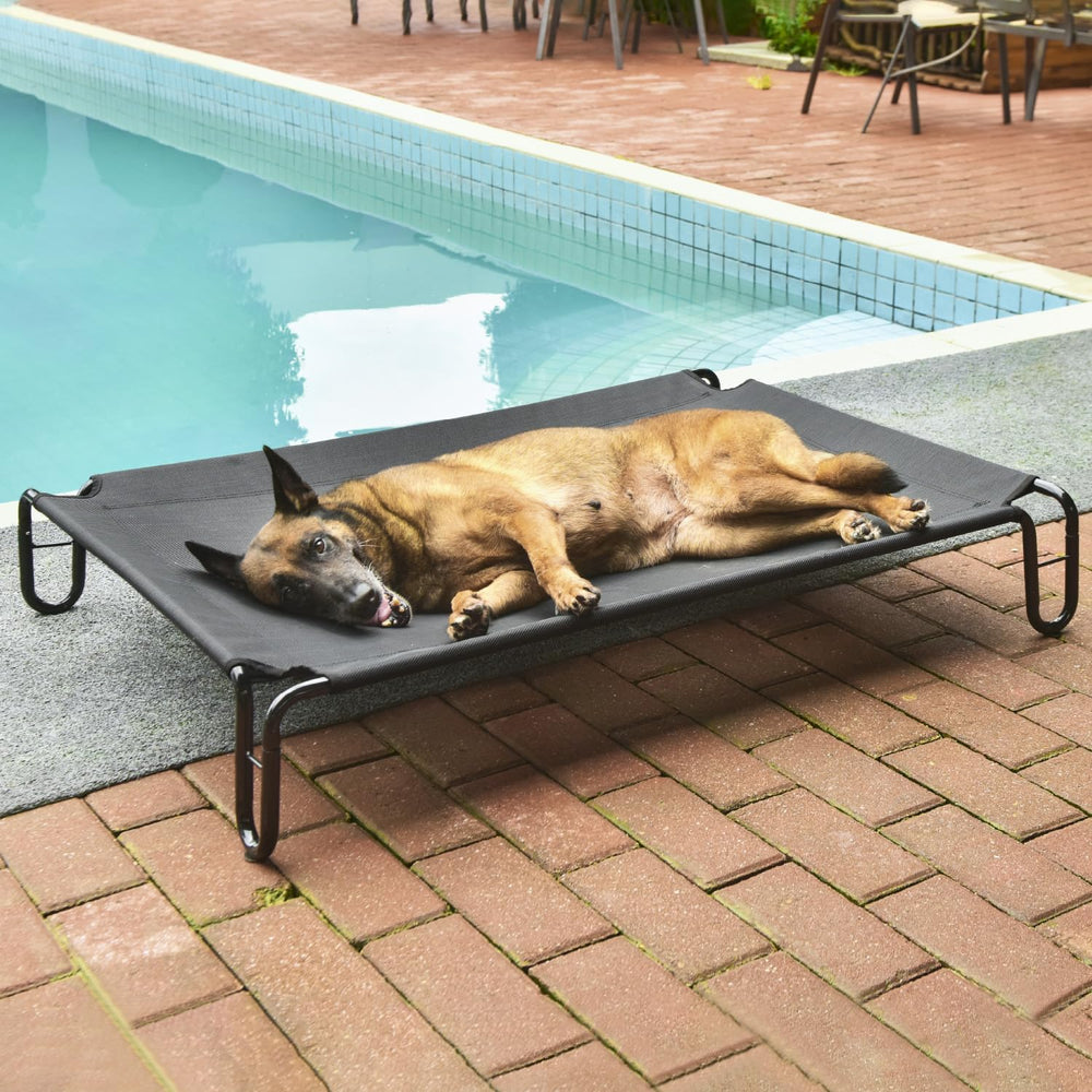 Pettycare elevated dog bed skid-resistant feet provide stability.