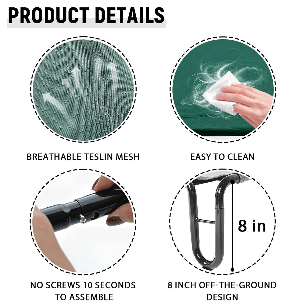 Pettycare steel-frame detail with powder coating and sturdy support