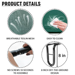 Pettycare steel-frame detail with powder coating and sturdy support