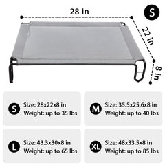 Pettycare elevated dog bed Teslin mesh cooling demonstrates improved airflow