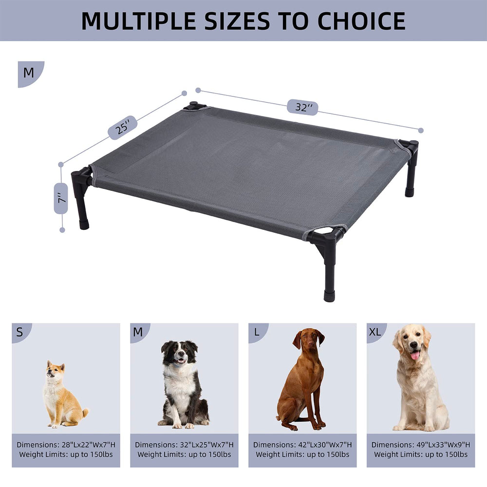 Pettycare dog bed with non-slip feet provides stable support during hops on/off.