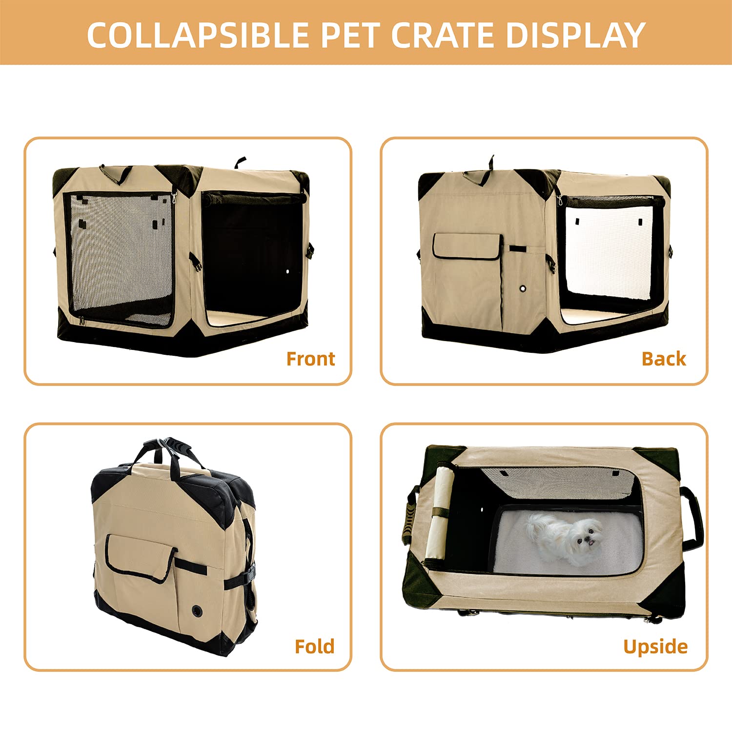 Pettycare removable washable cover and bed for easy cleaning.