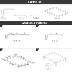 Pettycare steel-frame powder-coated construction conveys lasting stability.