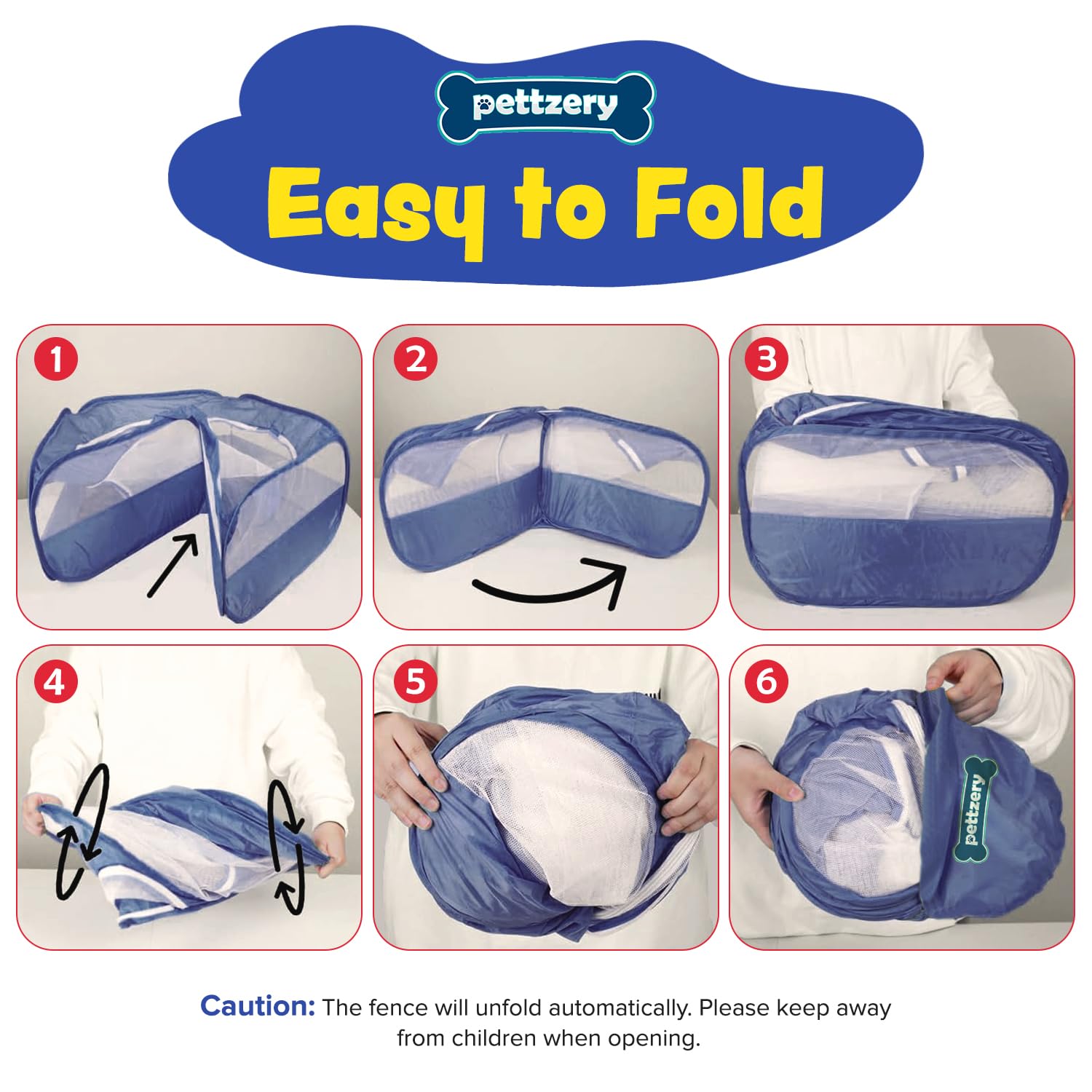 Pettzery navy playpen indoor-outdoor-use suitable for versatile environments.