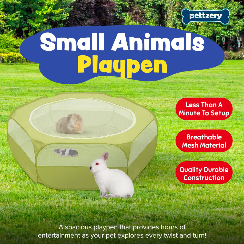 Pettzery playpen portable waterproof material protects floors during outdoor setup