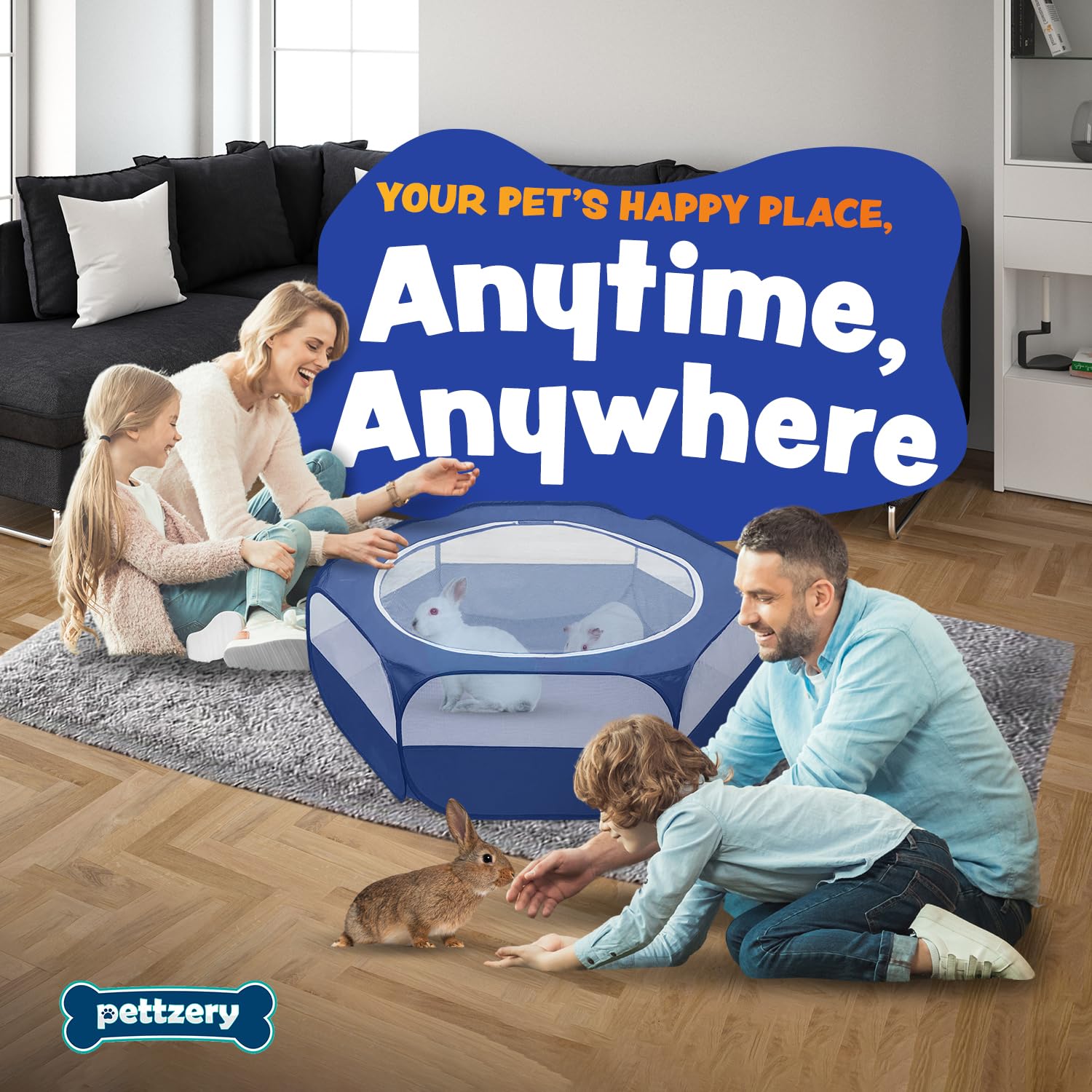 Pettzery playpen secure-top prevents escapes during curious pet exploration.