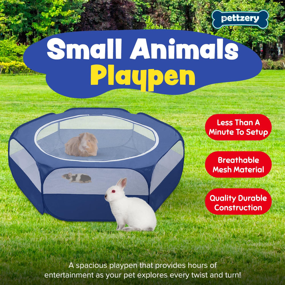 Pettzery playpen waterproof-material protects floors during indoor and outdoor use.