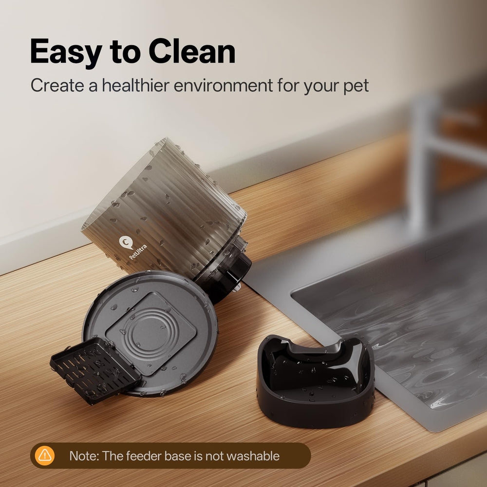 PETULTRA anti-jamming mechanism keeps kibble flowing smoothly for reliable meals.